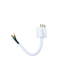 Lamppuliitin DCL, valkoinen, johdolla 15 cm