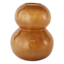 Lasi maljakko 30 cm, Amber