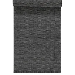 Lea villamatto musta, 80x240 cm