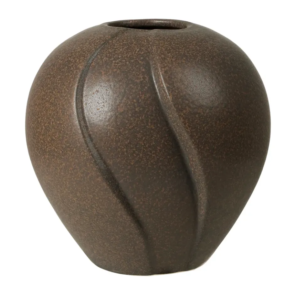Leda maljakko Ø25x25 cm, Antique brown