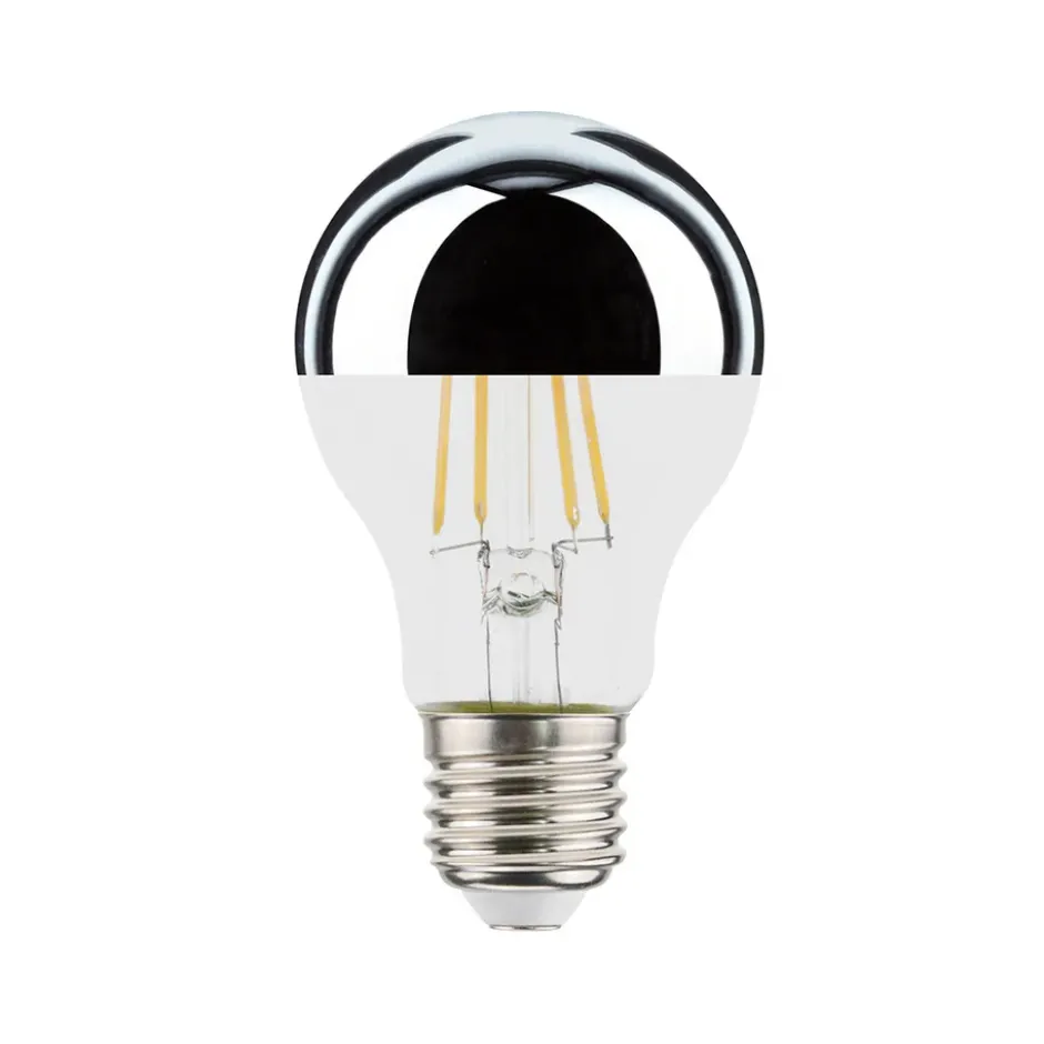 LED Top Mir valonlähde E27, läpinäkyvä/hopea, 2700K 680lme 7W