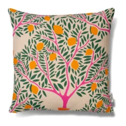Lemon garden tyynynpäällinen 50x50 cm, Vihreä