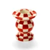 Les Objets Mouleversants N°2 kynttilänjalka, Red-white
