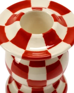 Les Objets Mouleversants N°2 kynttilänjalka, Red-white
