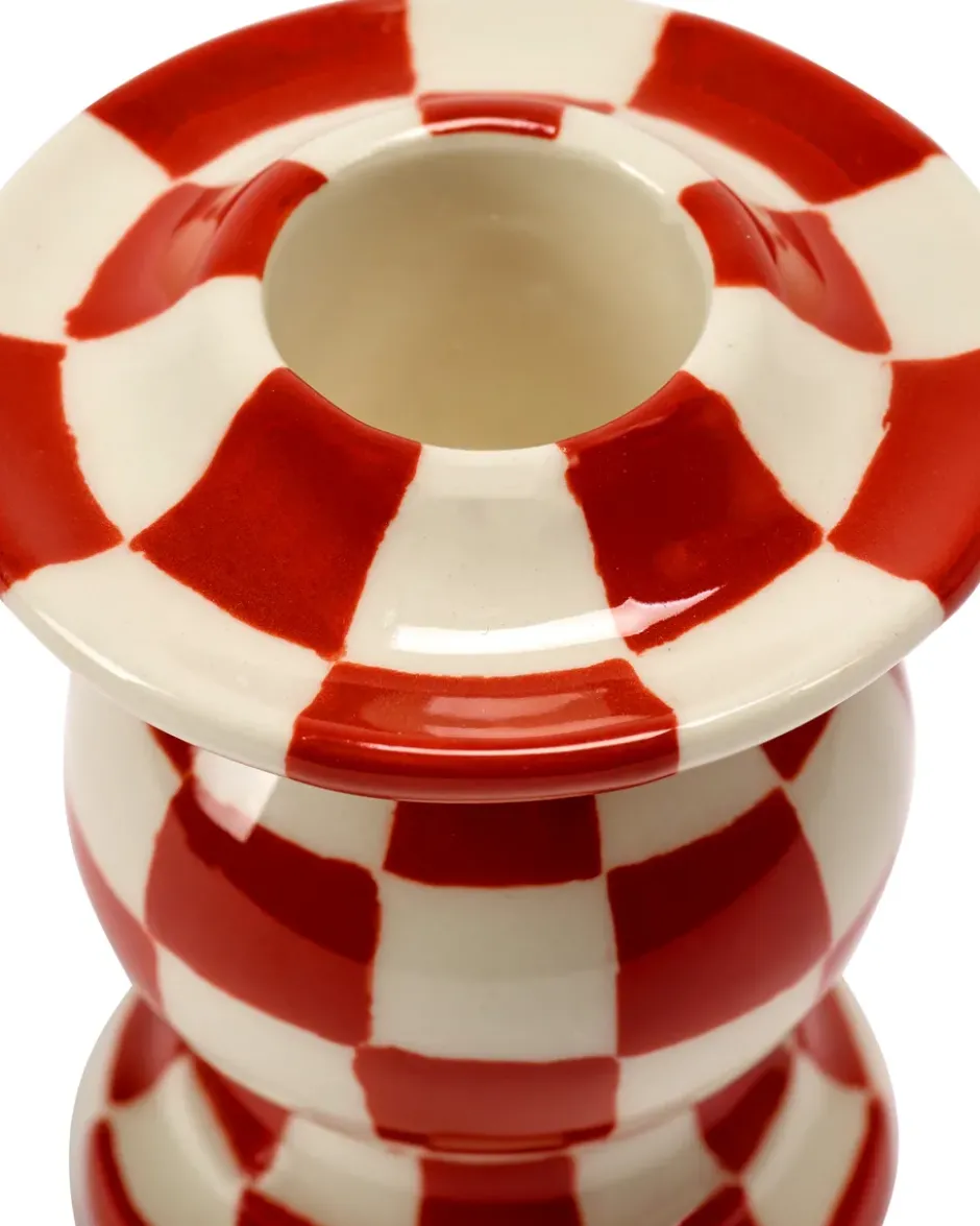 Les Objets Mouleversants N°2 kynttilänjalka, Red-white