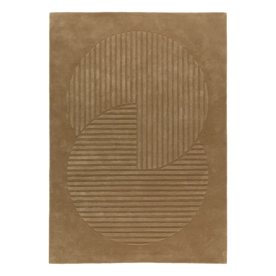 Levels Circles villamatto, Beige, 200x300 cm