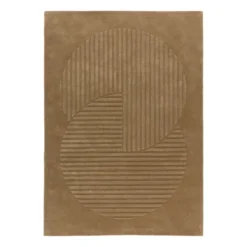 Levels Circles villamatto, Beige, 170x240 cm