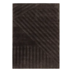 Levels Stripes villamatto, Ruskea, 200x300 cm