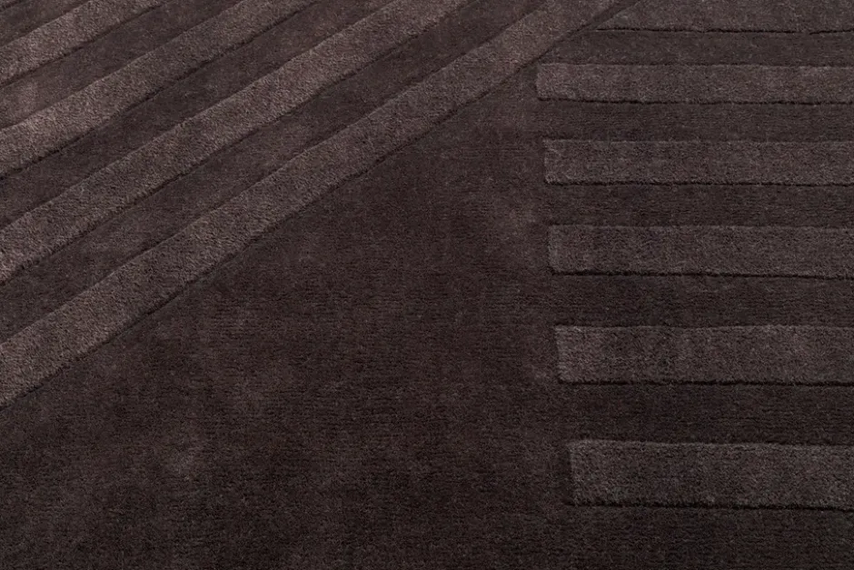 Levels Stripes villamatto, Ruskea, 200x300 cm