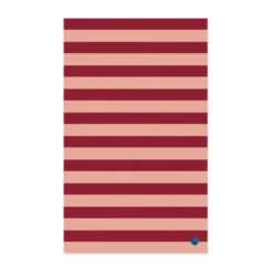Leya stripe -pyyhe 150 x 250 cm, Punainen-vaaleanpunainen