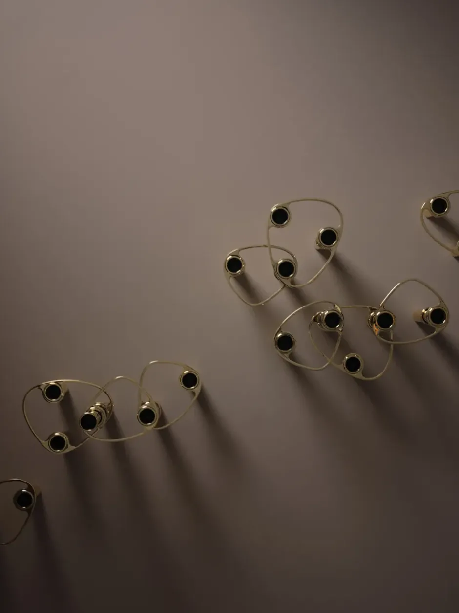 Lind Curve yhdisteltävä kynttilänjalka 24K kultapinnoitettu, Double