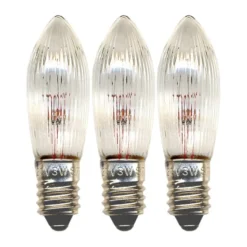 Lit valonlähde E10 varalamppu 34V 3-pakkaus, Kirkas, 3W