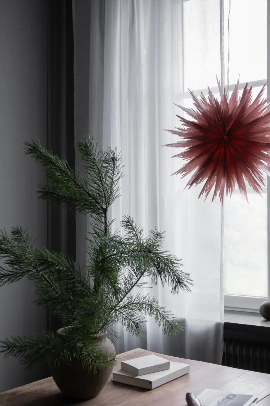 Liz adventtitähti Ø50 cm, Red ochre