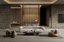 Lobby-matto langetilla, Harmaa, 200×300 cm