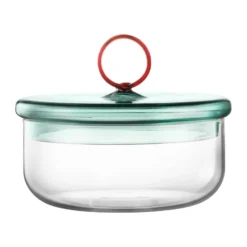Loop matala kulho kannella Ø15 cm, Kirkas teal amber
