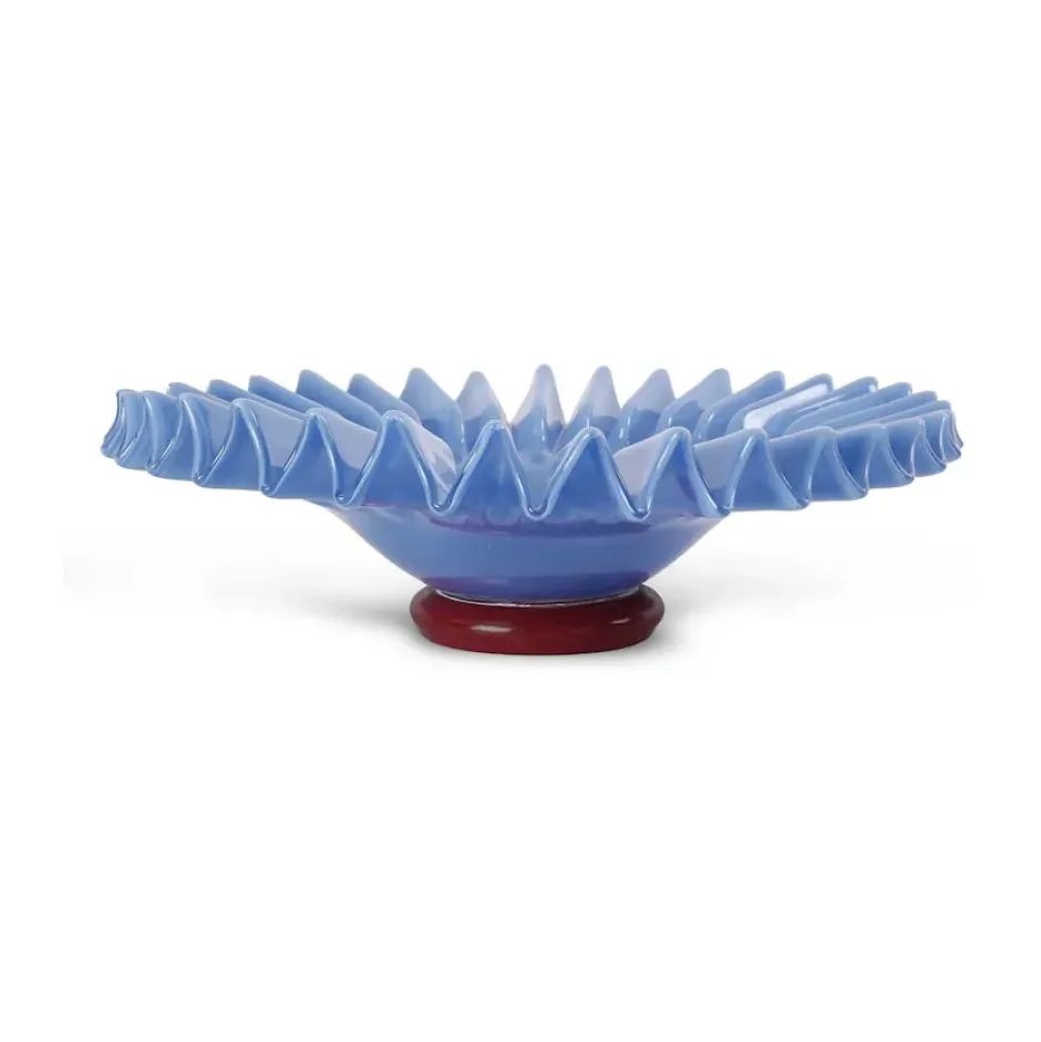 Lori kulho L Ø 38 cm, Vaaleansininen-viininpunainen