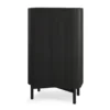 Loud tall kaappi 143 cm, Black painted oak