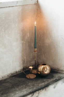 Luce Del Sole kynttilänjalka 30 cm, Kiinteä messinki