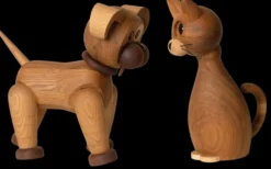 Lucky katt koriste 42 cm, Tammi-Vaahtera