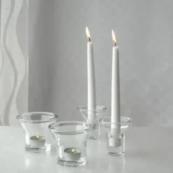 Lumi kynttilänjalka 8 cm, Kirkas