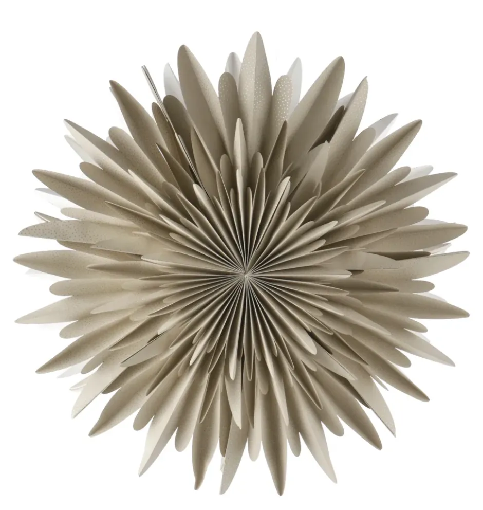 Luna adventtitähti beige pilkullinen, 80 cm