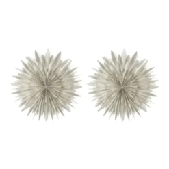 Luna adventtitähti Ø80 cm 2-pakkaus - Valkoinen pilkullinen