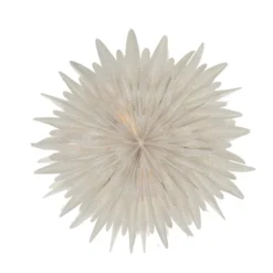 Luna adventtitähti Ø80 cm 2-pakkaus - Valkoinen pilkullinen