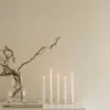 Lykke yhdistettävä kynttilänjalka sis. 5 kpl LED-kynttilöitä, White