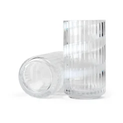 Lyngby maljakko, White swirl, 15,5 cm