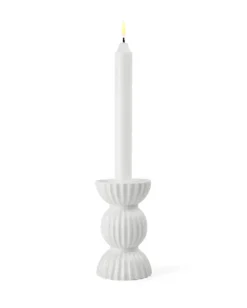 Lyngby Tura -kynttilänjalka 14 cm, Valkoinen