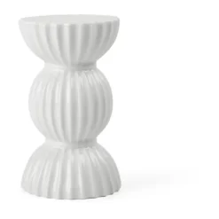Lyngby Tura -kynttilänjalka 14 cm, Valkoinen