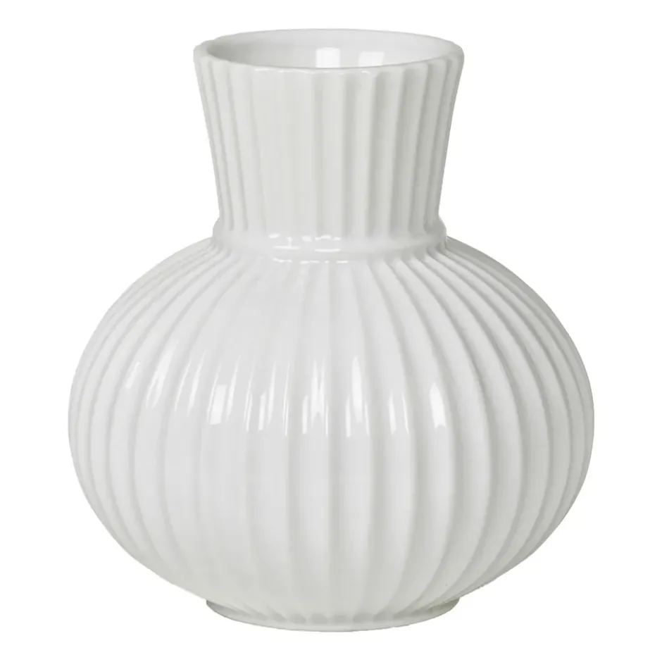 Lyngby Tura -maljakko valkoinen, 14,5 cm