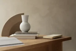 Lyngby Tura -maljakko valkoinen, 18 cm