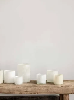 Lyric kynttilälyhty, M, Linen (valkoinen)