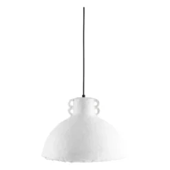 Maché riippuvalaisin Ø 30 cm, Valkoinen