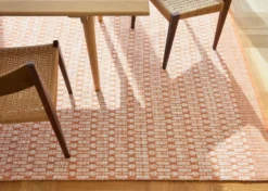 Mahi matto 170 x 240 cm, Off white-orange