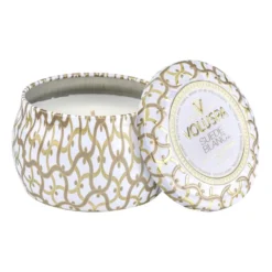 Maison Blanc Mini Tin tuoksukynttilä 25 tuntia, Suede Blanc