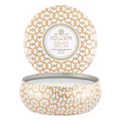 Maison Blanc 3-wick Tin tuoksukynttilä 40 tuntia, Italian Bellini
