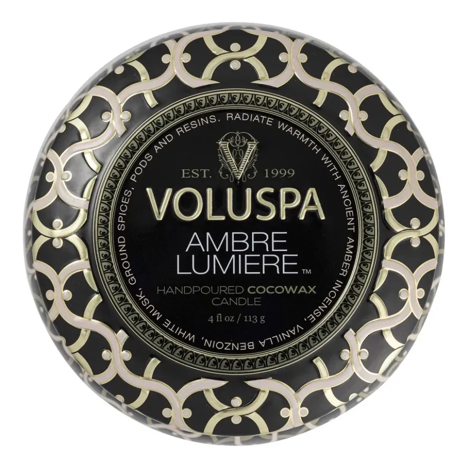 Maison Noir Mini Tin tuoksukynttilä 25 tuntia, Ambre Lumiere