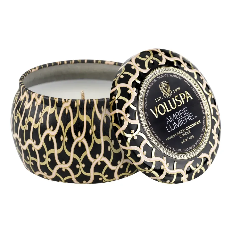 Maison Noir Mini Tin tuoksukynttilä 25 tuntia, Ambre Lumiere