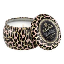 Maison Noir Mini Tin tuoksukynttilä 25 tuntia, Pink Citron Grapefruit