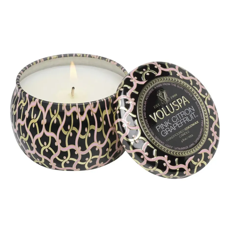 Maison Noir Mini Tin tuoksukynttilä 25 tuntia, Pink Citron Grapefruit