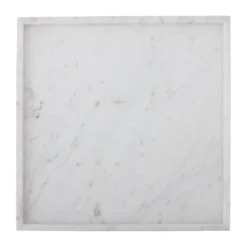 Majsa koristetarjotin 35x35 cm, White marble