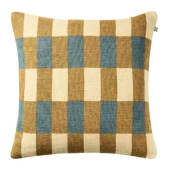 Marari tyynynpäällinen, Khaki-Heaven Blue, 50x50 cm