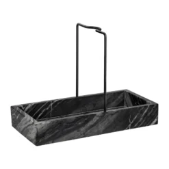 Marble tiskipöydän järjestäjä 12x23,5 cm, Black-grey