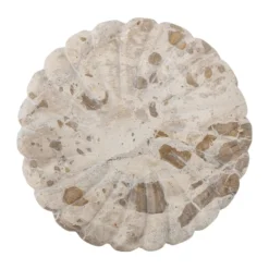 Marlie tarjotin marmori Ø22,5 cm, Luonnollinen