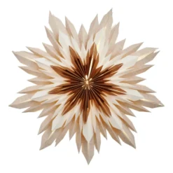 Marta adventtitähti Ø60 cm, Valkoinen-ruskea