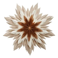 Marta adventtitähti Ø60 cm, Valkoinen-ruskea
