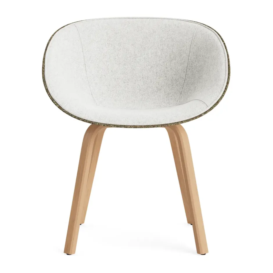 Mat Armchair käsinojatuoli etupuoliverhoiltu , Hallingdal 110-seaweed-beech