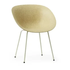 Mat Armchair käsinojatuoli, Hemp-cream steel